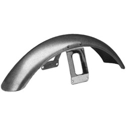 PartzBiz HD MU22414 - Mid USA 22414 V-Factor Steel Front 21 Wheel Fender w/ Chrome Bracket Harley FX Softail FXD Dyna Davidson Custom Bike Motorcycle old school chopper replacement upgrade 59924-80