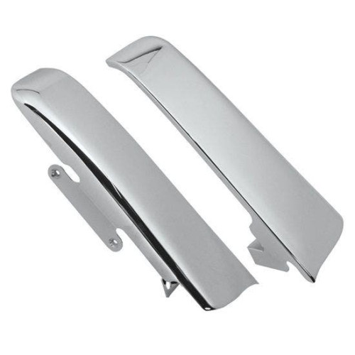 PartzBiz HD: 4409264-Mid USA 26316 V-Factor Chrome Steel Saddlebag Filler Panels 14-19 Harley Davidson Touring electra road street glide king FLHR FLHT FLT FLTR Bagger Custom motorcycle Chopper Bike Upgrade Body Saddle Bag Fender Panel Shock Cover