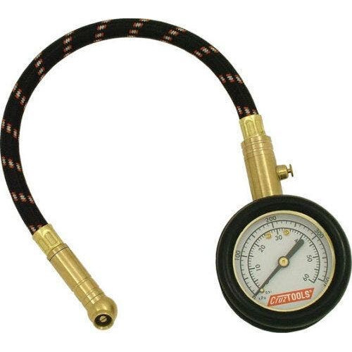 PartzBiz HD: 4409147-Mid USA 57918 CruzTools Tire Pressure Gauge 0-60 PSI 10" Hose Motorcycle Auto PartzBiz HD: 4409147-Mid USA 57918 CruzTools Tire Pressure Gauge 0-60 PSI 10" Hose Motorcycle Auto