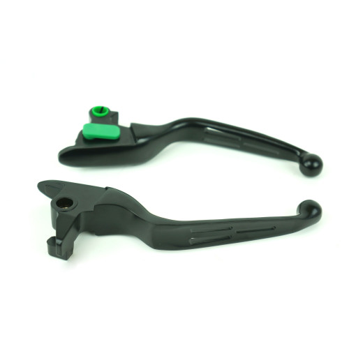 PartzBiz HD: 4409081-Mid USA Black Slotted Levers 15-17 Harley Softail w/ Cable Clutch Repl. 36700104 PartzBiz HD: 4409081-Mid USA Black Slotted Levers 15-17 Harley Softail w/ Cable Clutch Repl. 36700104