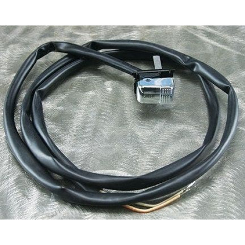 PartzBiz HD: 4409041-MidWest 17-102 Ultima Chrome สวิตช์ไฟเลี้ยวขวา Harley Davidson Big Twin Touring Softail Sportster สายไฟปุ่มควบคุมมือจับเปลี่ยนใหม่ที่ดีที่สุดอัพเกรดสต็อกโรงงาน OE