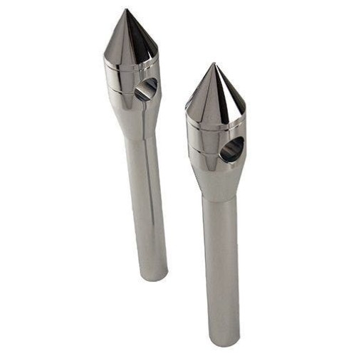 PartzBiz HD: 4409032-MidWest 34-159 Chrome Aluminium 10 ” Pointed 1 ” แฮนด์ยก Harley Universal มอเตอร์ไซค์แต่งชอปเปอร์แบ็กเกอร์แต่งใหม่ที่ดีที่สุด อัปเกรดรถจักรยานยนต์