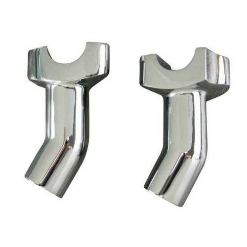 PartzBiz HD: 4408992-MidWest 34-168 Chrome Aluminium 4.5 ” สูง 1 ” ไรเซอร์แฮนด์ Harley Universal มอเตอร์ไซค์แต่งชอปเปอร์แบ็กเกอร์รุ่นใหม่ที่ดีที่สุด อัปเกรดอะไหล่รถจักรยานยนต์
