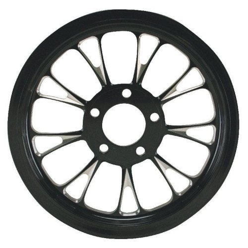 PartzBiz HD: 4408921-MidWest 94-654 Ultima Manhattan Black Cut 1.0" 70T Rear Pulley Harley 86-05 Dyna FXR