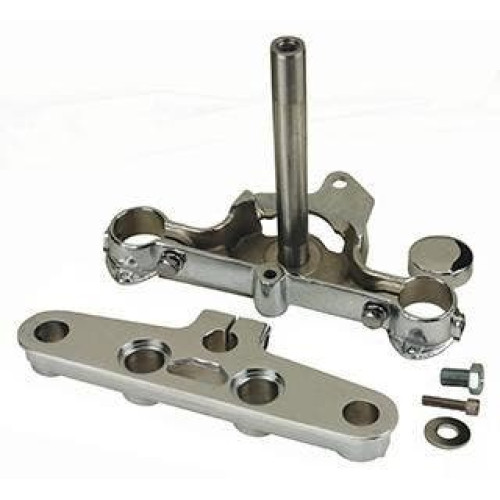 PartzBiz HD: 4408924-MidWest Ultima 29-67 Fork Clamp Set 1.625" Tubes / 3.5" Risers Harley Softail
