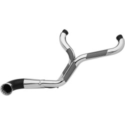 PartzBiz HD DS18002133 - NB-MB-CH Misfit Trask TM-5720CH Chrome NB Nasty Bastard 2-1 Exhaust 17-19 Harley Touring bagger Dresser Milwaukee Eight M8 8