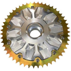 PartzBiz HD DS12102172 - MJK P-4512 Machined CNC Cush Drive 51T Chain Conversion 09-19 Harley Touring 1210-2172 12102172 PartzBiz HD DS12102172 - MJK P-4512 Machined CNC Cush Drive 51T Chain Conversion 09-19 Harley Touring 1210-2172 12102172