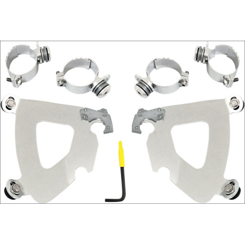 PartzBiz HD: 4408848-Memphis Shades Polished Trigger-Lock Mount Gauntlet Fairing Harley Dyna 06-15 | มีค1993 PartzBiz HD: 4408848-Memphis Shades Polished Trigger-Lock Mount Gauntlet Fairing Harley Dyna 06-15 | มีค1993
