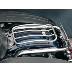 PartzBiz HD MWL-430 - Motherwell Chrome 11" x 7" Solo Luggage Rack Harley Touring FLH/T 97-15 | MWL-430