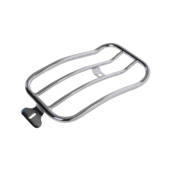 PartzBiz HD MWL-151-18-CH - Motherwell Chrome 12" x 7" Rear Solo Luggage Rack Harley M8 Softail FLSL 18-Up 15100411 1510-0411