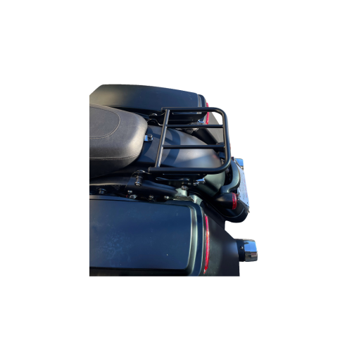 PartzBiz HD: 4408844-Motherwell Gloss Black 2-Up Detachable Luggage Rack for Harley Touring 09-22 | MWL-457A-GB