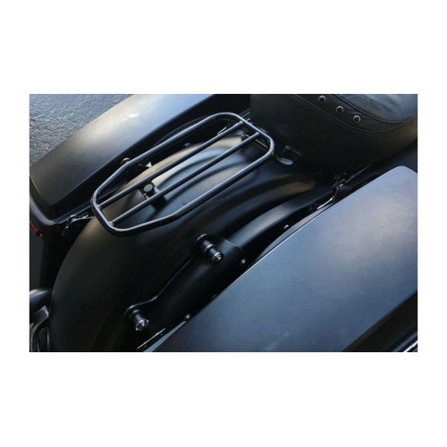 PartzBiz HD: 4408803-Motherwell Gloss Black 7" Flat Solo Luggage Rack 11" x 7" Harley Touring 97-20 PartzBiz HD: 4408803-Motherwell Gloss Black 7" Flat Solo Luggage Rack 11" x 7" Harley Touring 97-20