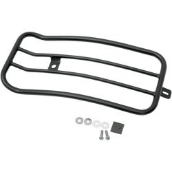 PartzBiz HD MWL-530B - Motherwell Black 11" x 7" Solo Luggage Rack Harley 06-15 Dyna FXD FXDB | MWL-530B