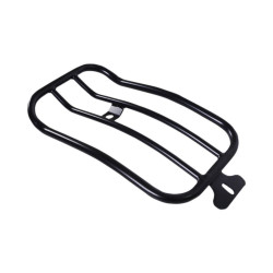 PartzBiz HD MWL-118-MB - Motherwell Matte Black 12" x 7" Solo Luggage Rack Harley M8 Softail FXLR 18-Up 1510-0409 15100409