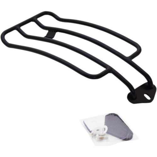 PartzBiz HD: 4408816-Motherwell Matte Black 6" Solo Luggage Rack Harley Softail Slim Blackline 11-15 | MWL-151B