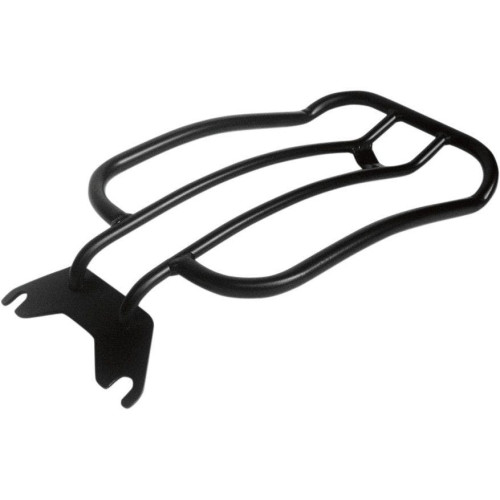 PartzBiz HD: 4408818-Motherwell Black 7" Solo Luggage Rack Harley Softail Fat Boy 07-Up Deluxe 05-Up | MWL-175-09B