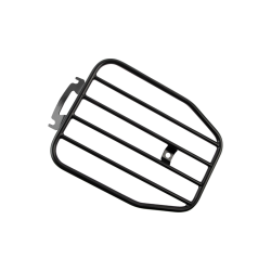 PartzBiz HD MWL-462-MB - Motherwell Matte Black Solo Rigid Mount Luggage Rack for Harley Touring 09-22 | MWL-462-MB