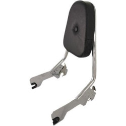 PartzBiz HD MWL-156S-18-CH - Motherwell MWL-156S-18 Chrome Quick Release Backrest Sissy Bar Softail M8 18-Up 2018 2019  Harley Touring luggage bag cargo carrier 2018-Up Harley-Davidson Milwaukee Eight Softail DELUXE FLDE FLHC FLSL FXBB heritage slim fat bob boy 
