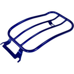 PartzBiz HD MWL-430-BLUE - Motherwell Primary Series 7" Solo Luggage Rack Blue Steel Harley FLH/T 08-20 1510-0851 15100851  MWL-430-BLUE