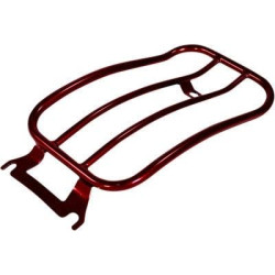 PartzBiz HD MWL-430-RED - Motherwell Primary Series 7" Solo Luggage Rack Red Steel Harley FLH/T 08-20 1510-0850 15100850  MWL-430-RED