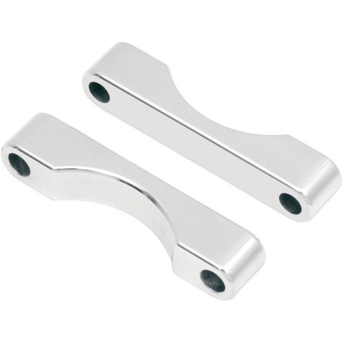 PartzBiz HD: 4408757-Klock Werks WFB Benchmark Bagger Chrome Front Fender Blocks for Harley FLH 84-13 - KW05010100C