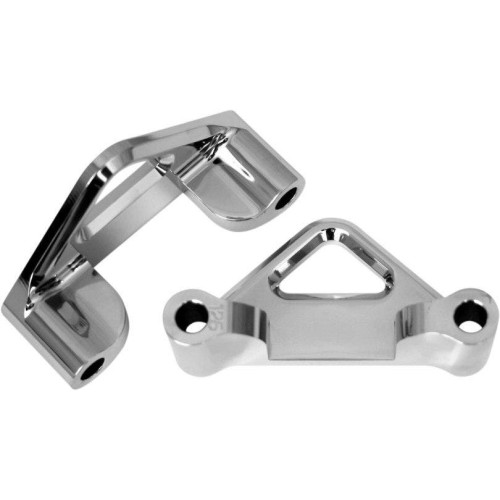 PartzBiz HD: 4408729-Accutronix Hot Legs Bagger Legs Chrome 1.25” Spacers 5.5” บังโคลนหน้า 84-13 | TFS41-EMF125C