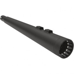 PartzBiz HD DS18011086 - Bassani DNT Deep N Throaty All Black 4" Slip On Mufflers Megaphone 2017 | 1F572DNT5B