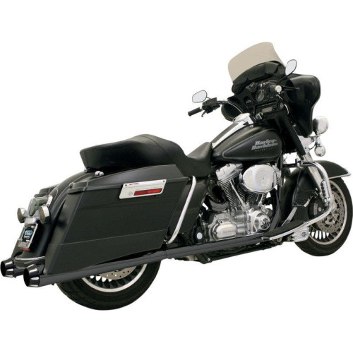 PartzBiz HD: 4408715-Bassani Black Megaphone Blk Tapered 4" Slip-On Mufflers 2.5 Performance Baffle | FLH-517LRB PartzBiz HD: 4408715-Bassani Black Megaphone Blk Tapered 4" Slip-On Mufflers 2.5 Performance Baffle | FLH-517LRB