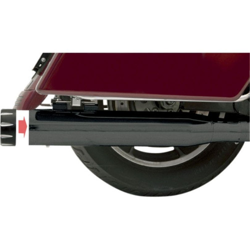 PartzBiz HD: 4408716-Bassani Black Quick Change 4" Slip On Straight Style Mufflers Harley 17 No Tips | 1F742B PartzBiz HD: 4408716-Bassani Black Quick Change 4" Slip On Straight Style Mufflers Harley 17 No Tips | 1F742B