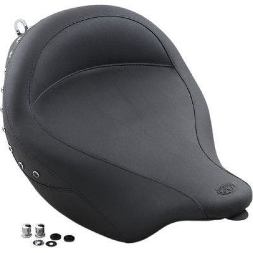 PartzBiz HD: 4408628-Mustang Seats Super Wide Black Studded Solo Seats for Harley Touring FLH/T 08-17 | 76069 PartzBiz HD: 4408628-Mustang Seats Super Wide Black Studded Solo Seats for Harley Touring FLH/T 08-17 | 76069