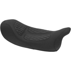 PartzBiz HD MD76969 - Mustang Seats Dave Perewitz Signature Driver Solo Seat Harley Touring 08-17 | 76969