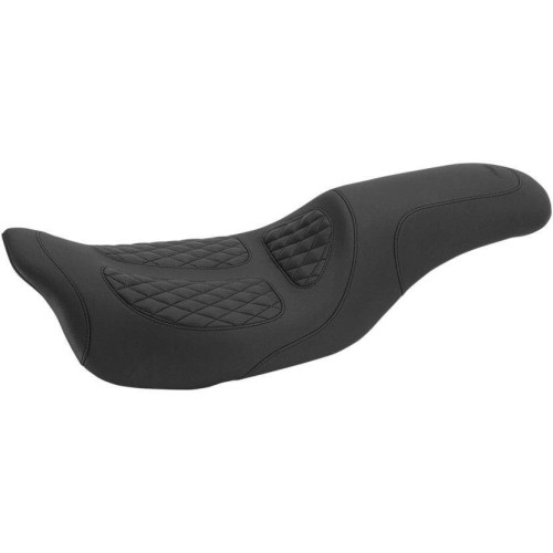 PartzBiz HD: 4408572-Mustang Dave Perewitz Signature Series Fastback 2 Up Seat Harley Touring 08-17 | 76981