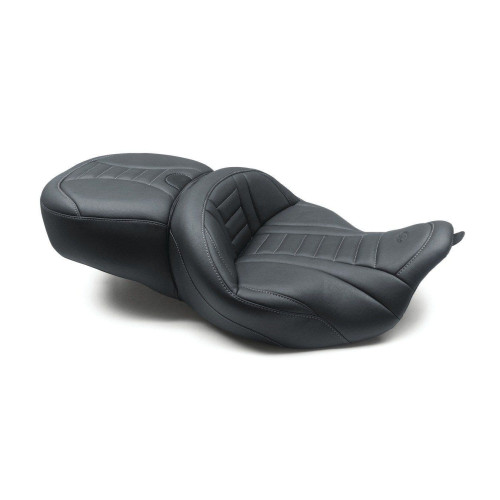 PartzBiz HD: 4408576-Mustang 79006GM Gun Metal Deluxe Cushion Seat W/O Heat for 08-21 Harley FLH/T PartzBiz HD: 4408576-Mustang 79006GM Gun Metal Deluxe Cushion Seat W/O Heat for 08-21 Harley FLH/T