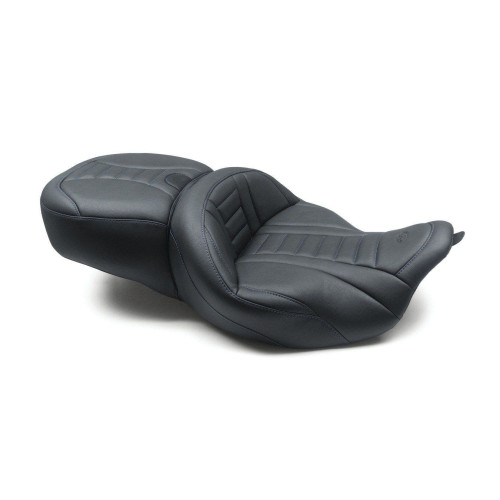 PartzBiz HD: 4408577-Mustang 79006SB Bly Sky Deluxe Cushion Seat W/O Heat for 08-21 Harley FLH/T PartzBiz HD: 4408577-Mustang 79006SB Bly Sky Deluxe Cushion Seat W/O Heat for 08-21 Harley FLH/T