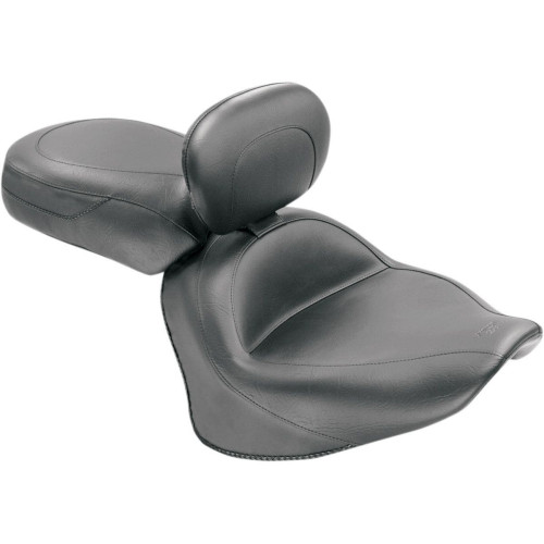 PartzBiz HD: 4408556-Mustang 79477 Two Piece Wide Touring Seat w/ Backrest 07-17 Yamaha V-Star 1300/T 0810-0539 08100539 489336 PartzBiz HD: 4408556-Mustang 79477 Two Piece Wide Touring Seat w/ Backrest 07-17 Yamaha V-Star 1300/T 0810-0539 08100539 489336