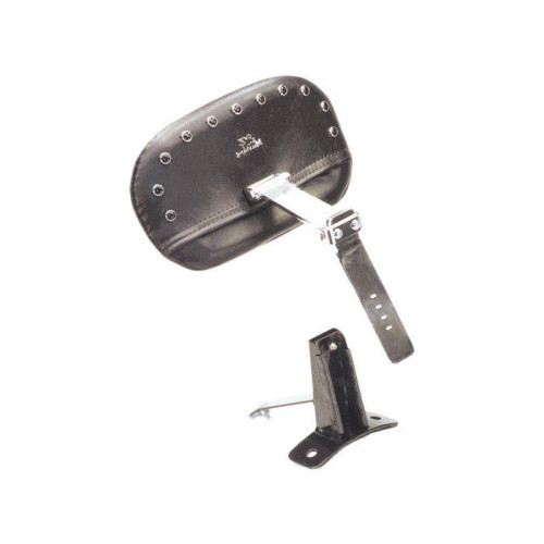 PartzBiz HD: 4408564-Mustang Seats Smooth Black Studs Driver Backrest for Harley Touring 09-17 FLH/T | 79611