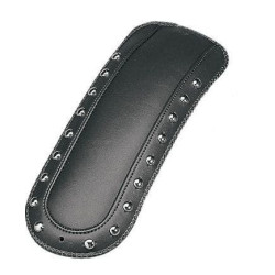 PartzBiz HD MD78069 - Mustang Chrome Studded Fender Bib for Solo Seat Harley 97-16 FLH/T/X  - 78039