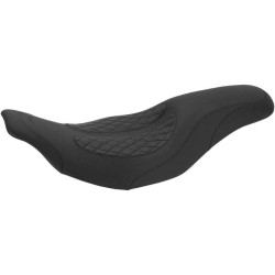 PartzBiz HD MD76983 - Mustang Dave Perewitz Signature Series Fastback 2 Up Seat Harley FLH/T 97-07 | 76983