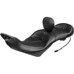 PartzBiz HD MD79723 - Mustang Seats Heated One Piece Touring Seat Drivers Backrest 79723 Victory 08-17