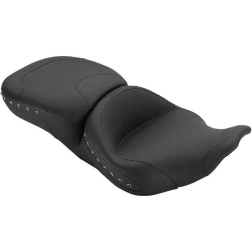 PartzBiz HD: 4408454-Mustang Seats Super Touring Chrome Studded Seat for Harley FLHR FLHX 97-07 | 76972 PartzBiz HD: 4408454-Mustang Seats Super Touring Chrome Studded Seat for Harley FLHR FLHX 97-07 | 76972