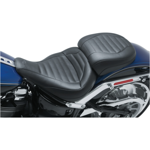 PartzBiz HD: 4408438-Mustang Solo Rear Narrow Cut Black Harley Seat Tuck-N-Roll 18-23 FLFB/S | 75833