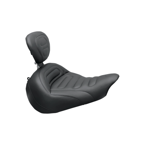 PartzBiz HD: 4408443-Mustang Solo Tour Breakout Black Trapezoid Stitch Harley Seat W/Receiver for 13-17 FXSB | 79683 PartzBiz HD: 4408443-Mustang Solo Tour Breakout Black Trapezoid Stitch Harley Seat W/Receiver for 13-17 FXSB | 79683