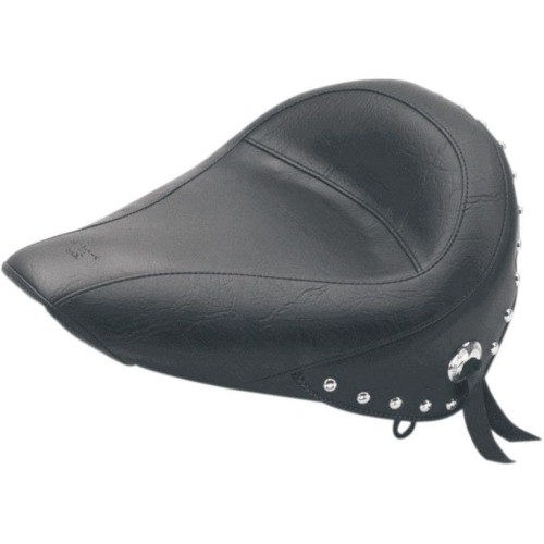 PartzBiz HD: 4408406-เบาะมัสแตง Chrome Studded Solo Seat Only Harley 00-05 FXST 00-07 FLST | 75084