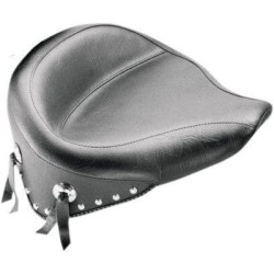 PartzBiz HD MD76179 - Mustang Seat Wide Chrome Studded Solo Seat Harley Softail 08-15 FLSTC FLSTS | 76179 PartzBiz HD MD76179 - Mustang Seat Wide Chrome Studded Solo Seat Harley Softail 08-15 FLSTC FLSTS | 76179