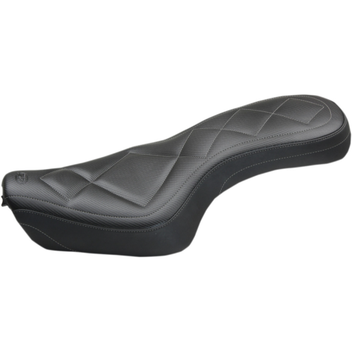 PartzBiz HD: 4408417-Mustang Super Tripper Carbon Style Seat 4 Harley 04-06 10-21 XL | 75238