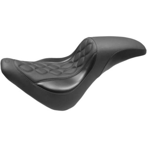 PartzBiz HD: 4408422-Mustang Tripper Fastback Harley Cut Low Seat Double Helix Stitch สำหรับ 18-23 FLSL | 75065