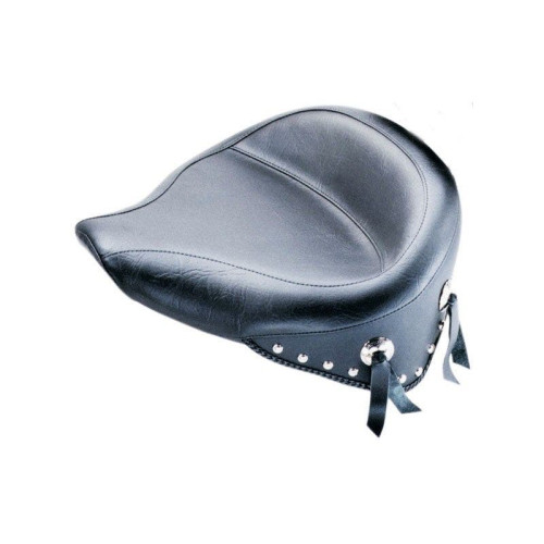 PartzBiz HD: 4408403-Mustang Seat Wide Chrome Studded Solo Seat Harley Softail 89-99 FLSTS | 75506 PartzBiz HD: 4408403-Mustang Seat Wide Chrome Studded Solo Seat Harley Softail 89-99 FLSTS | 75506