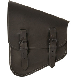 PartzBiz HD DS35011099 - Nash Black Leather Inside Out Left Side Bag Swingarm Strut Bag Harley / Metric | IOBLBB