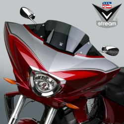 PartzBiz HD WP562-5021D - National Cycle V-Stream 8" Windshield Windscreen Dark Tint Victory Cross Country | N20702