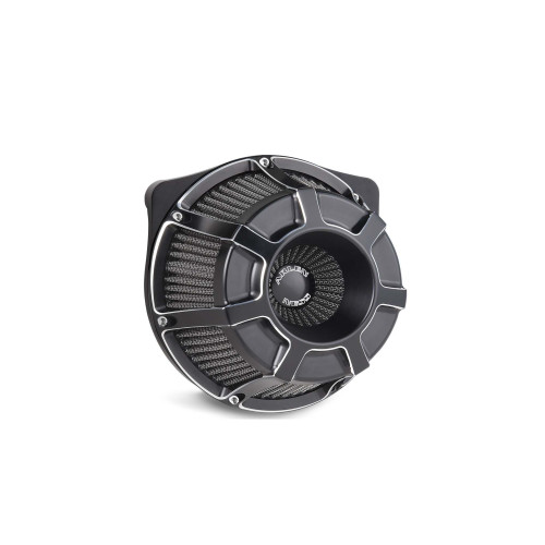 PartzBiz HD: 4408197-Arlen Ness Inverted Bevelled Black Cut Stage 1 Air Cleaner Harley FLH FLH 08-15 | 18-933 PartzBiz HD: 4408197-Arlen Ness Inverted Bevelled Black Cut Stage 1 Air Cleaner Harley FLH FLH 08-15 | 18-933